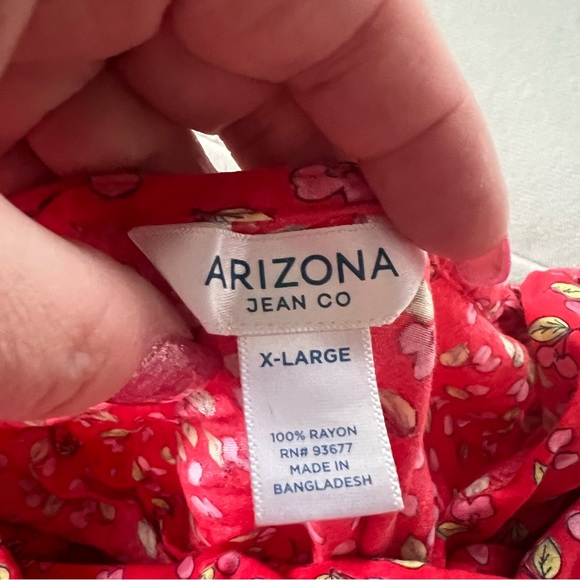 Arizona Jean Co. Retro Cherry Print Faux Wrap Dress - Picture 9 of 11